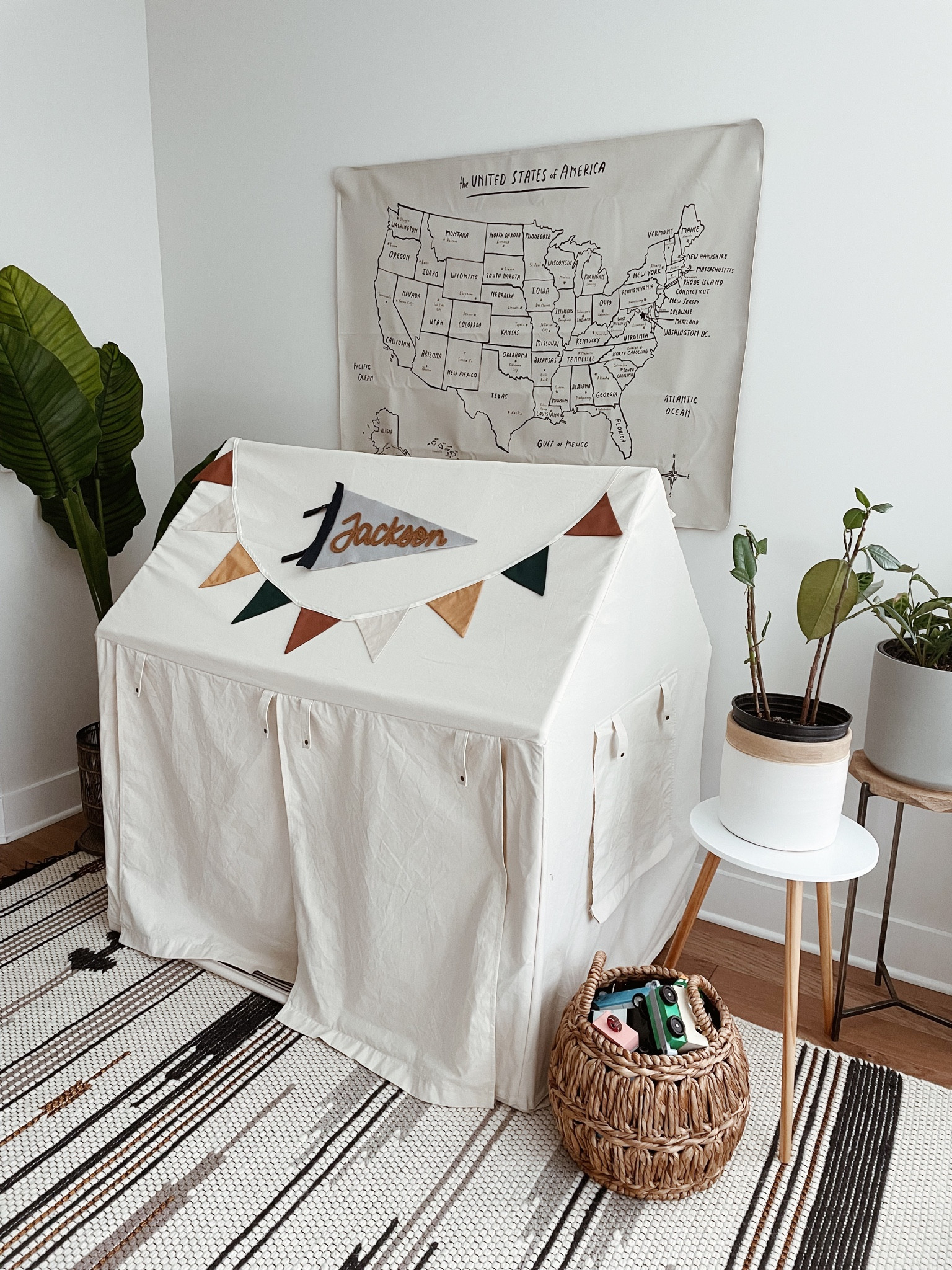 Best part of this tent is when all the sides are down the toys are hidden! 

Kids decor, kids play tent, kids tent, kids toys, playroom decor, playroom furniture, playroom design, rug, home decor, map, faux plants, kids storage, kids toy storage, etsy kids, etsy home, custom name banner, kids name flag

#LTKkids #LTKbaby #LTKhome