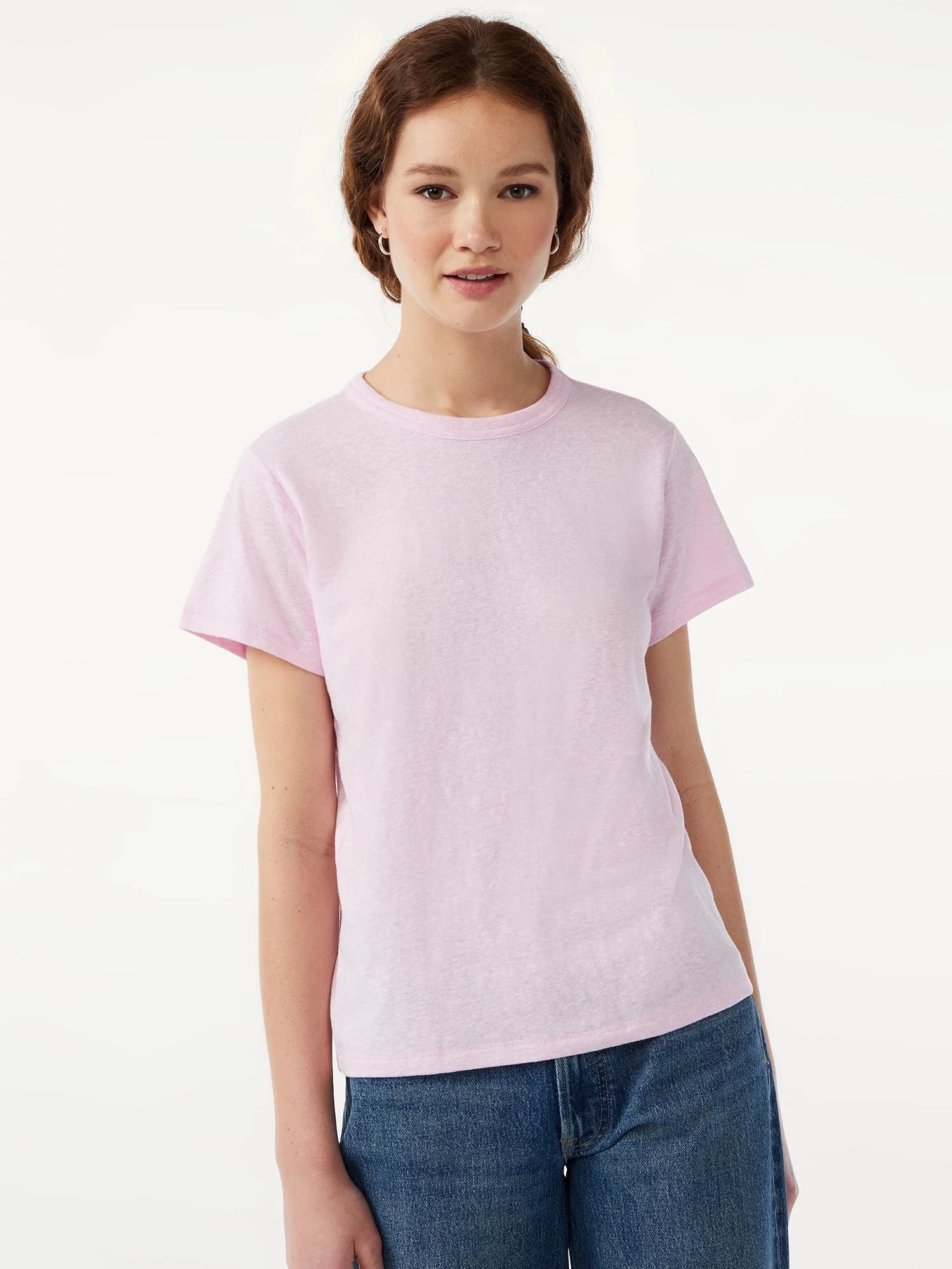 Free Assembly Women's Ringer Tee with Short Sleeves - Walmart.com | Walmart (US)
