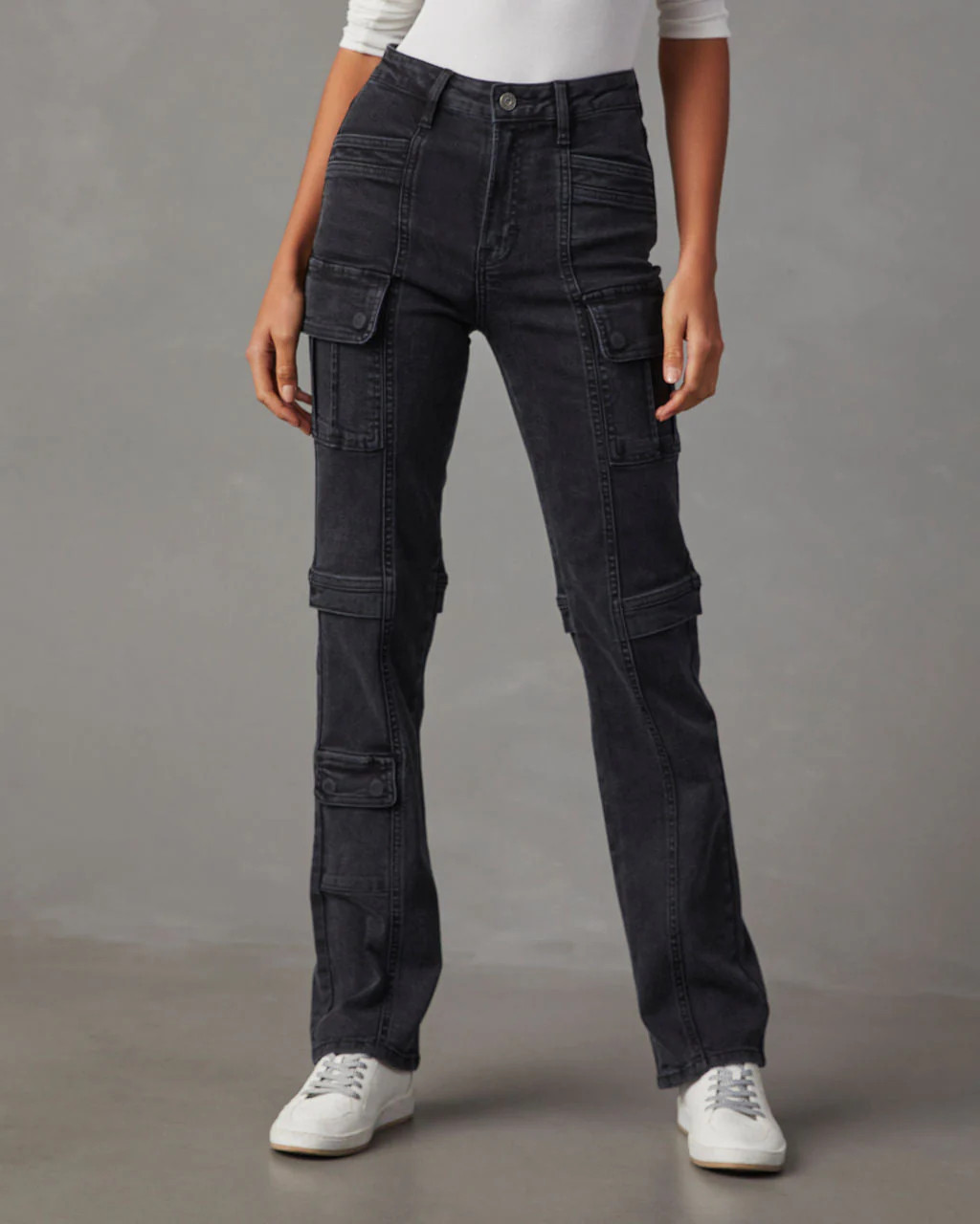 Zhaire High Rise Pocketed Straight Jeans | VICI