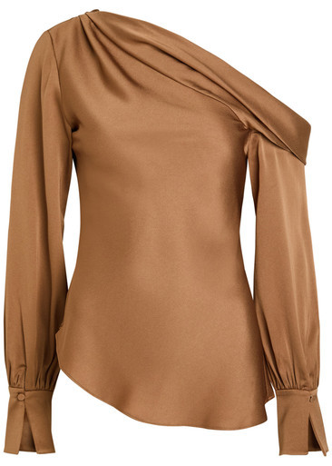Alice draped satin top | Harvey Nichols