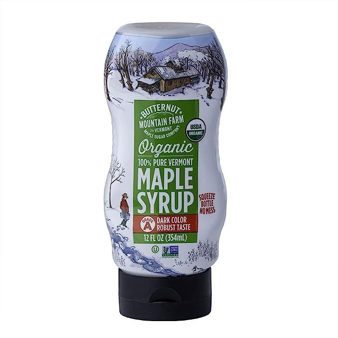 Butternut Mountain Farm 100% Pure Organic Maple Syrup From Vermont, Grade A (Prev. Grade B), Dark... | Amazon (US)