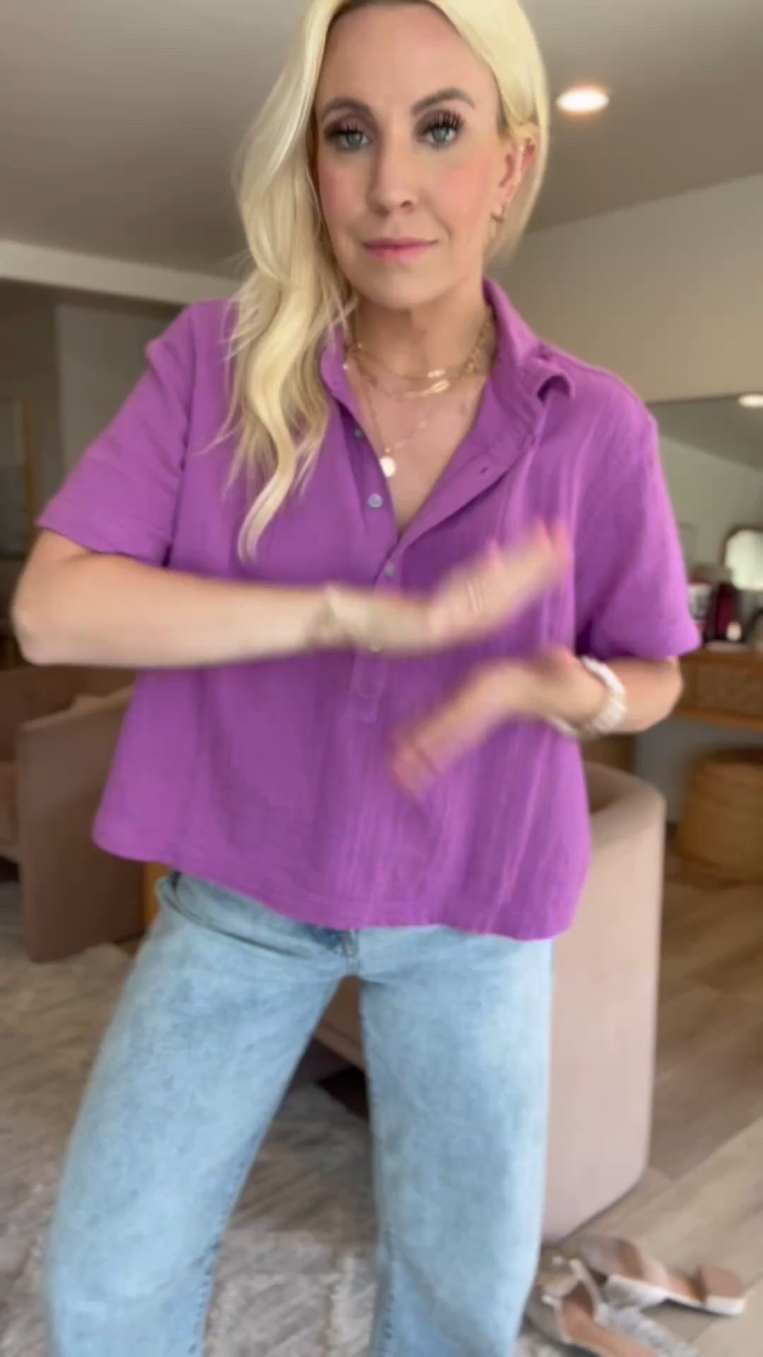 Walmart tops! Perfect gauze material and $14!