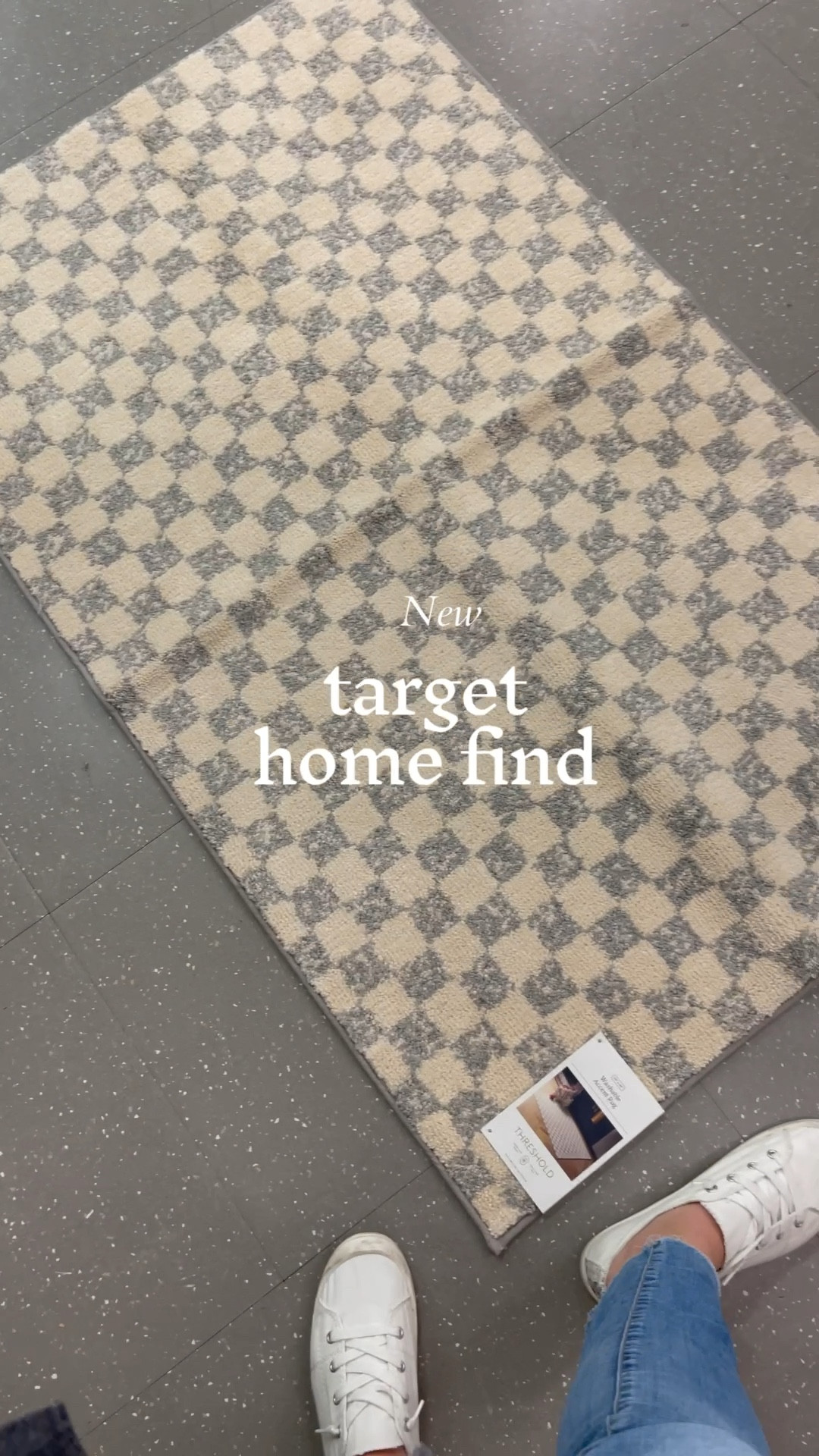 🏁 Let me tell you when I saw this washable checkered rug on a recent trip to Target, I stopped dead in my tracks. I LOVED IT.

And for $30??!! This one is 2’4” x 4’’ but they also have a bigger one at 4’ x 6 for $60!!!!. Seriously, either way, you can’t go wrong.

Ummm, did I mention it’s WASHABLE! Just throw it in the machine and it looks brand new. And it even has a rubber backing so it’s not slipping & sliding around the floor every time you step on it (don’t you hate that?!!)

Who else is jumping on the washable rug bandwagon (personally, I think it’s genius!). 

#targetdeals #targetfinds #targetmusthaves #targetlife #targetlove #targethome #targetmom #targetdecor #targetaddict #checkeredrug #washablerug #arearug #arearugs #arearugcleaning
target haul. Target must haves. Threshold home. Target home finds. Target home decor. Area Rug. Checkered rug. Washable rug. #budget #home #entryway #kitchen #design #homedecor #checkered 

#LTKunder50 #LTKFind #LTKhome