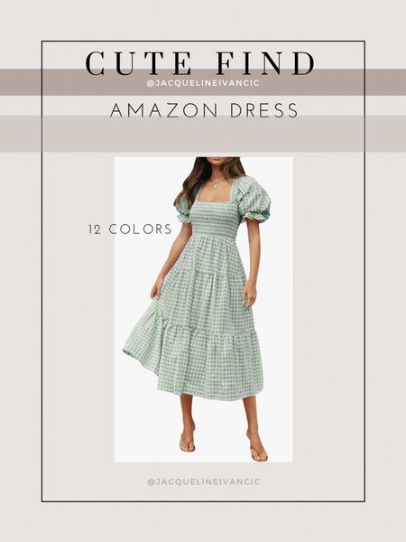 Just found this cute dress that comes in 12 colors! 🤩 

Gingham dress, spring dress, summer dress, midi dress, short sleeve dress 

#LTKbump #LTKsalealert #LTKfindsunder50