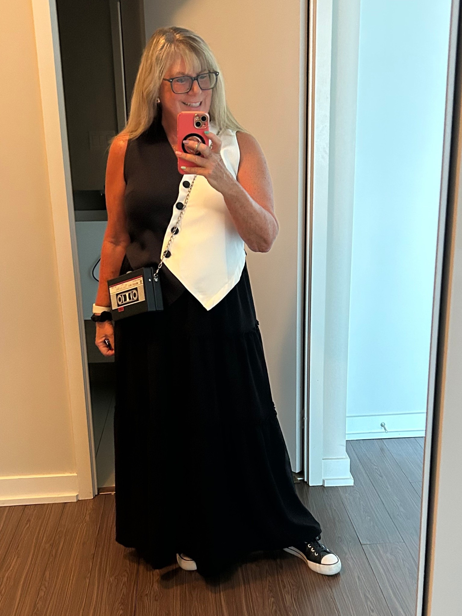 Wanted an edgy look for a fun PR event. I think the best and bag captured what I wanted  vest is from Temu but I can’t Link it here 

#LTKSeasonal #LTKOver40 #LTKMidsize