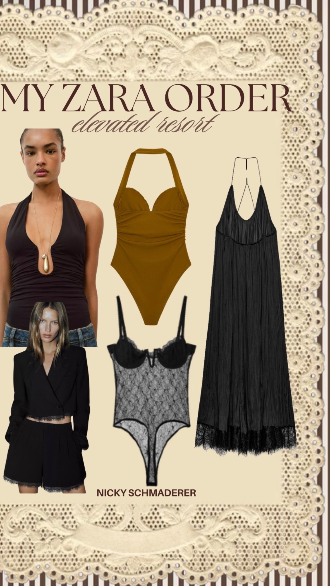 My Zara order elevated resort // bodysuits // lace trim shorts // lace 



#LTKTravel #LTKootd #LTKgrwm