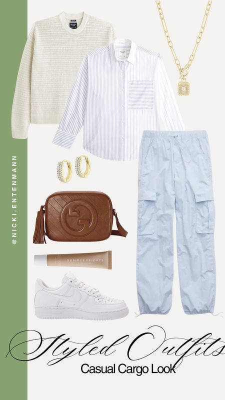 Casual cargo pants outfit featuring a button-up, one of my staple spring pieces! 

Aerie cargo pants, cargo pants on sale, aerie on sale, button up, spring style, spring trends, trending fashion 

#LTKsalealert #LTKstyletip #LTKSeasonal