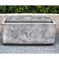 Henri Studio Malibu 35" Graystone LED Outdoor Floor Fountain Made to Order | Lamps Plus