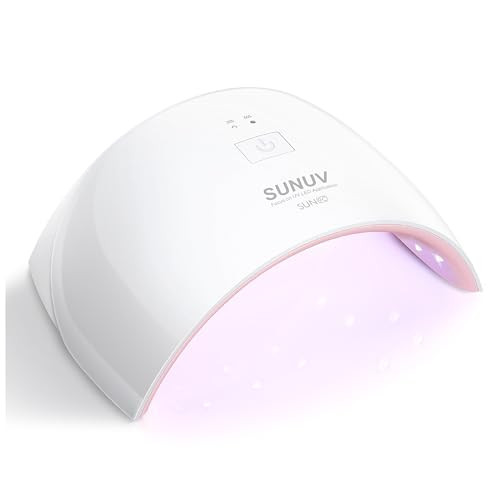 SUNUV UV LED Nail Lamp, Nail Dryer for Gel Polish UV Light for Nails with Sensor 2 Timers SUN9C Pink Gift for Women Girls | Amazon (US)