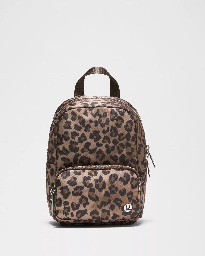 New mini leopard backpack @lululemon 