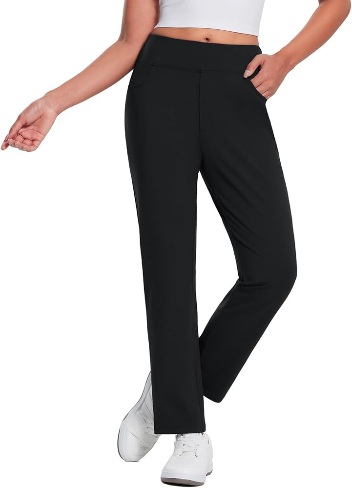 baleaf Women's Fleece Lined Pants Stretch Water Resistant Winter Thermal Travel Pants Cold Weathe... | Amazon (US)