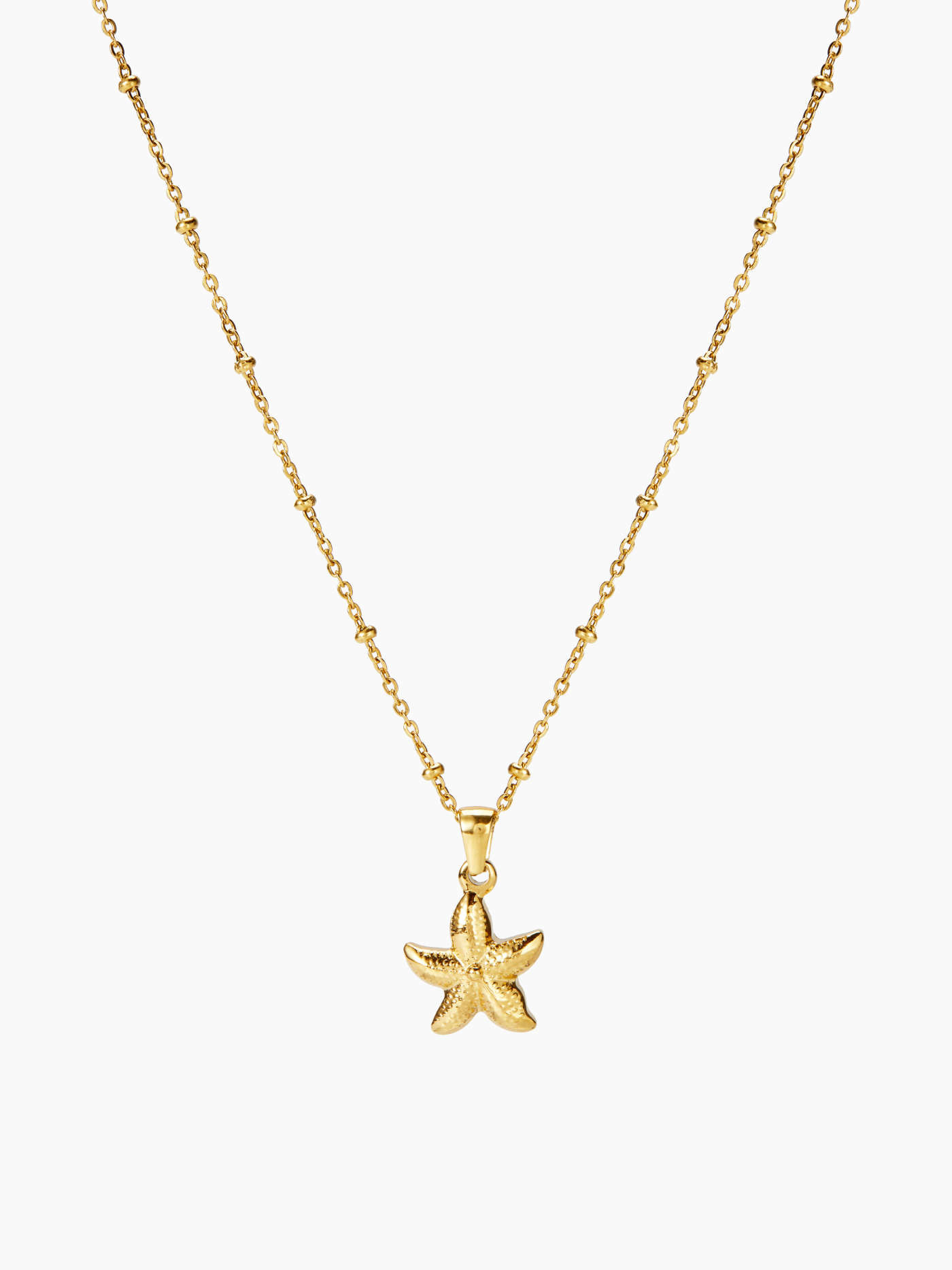 18KT STARFISH PENDANT NECKLACE | Cider