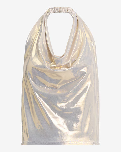 Shine Cowl Halter Neck Tank | Express