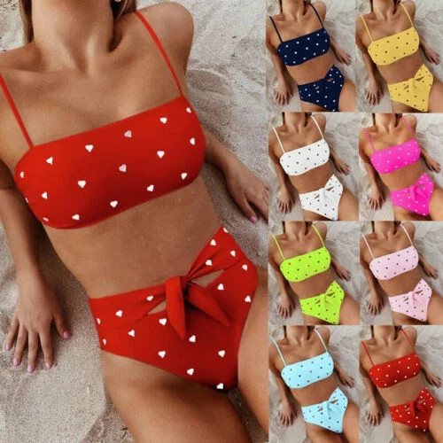 Pudcoco Women's Push Up Bikini Set Bra Padded Swimwear Bandage Bathing Summer Swimsuits | Walmart (US)