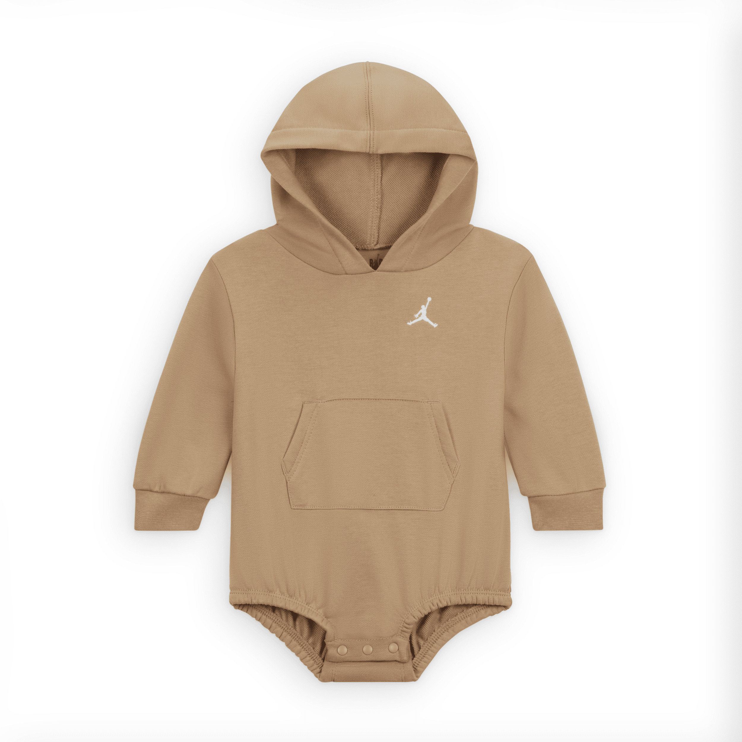 Jordan Baby (0-9M) MJ Jumpman Hooded Creeper in Brown | 55D332-X0L | Nike (US)