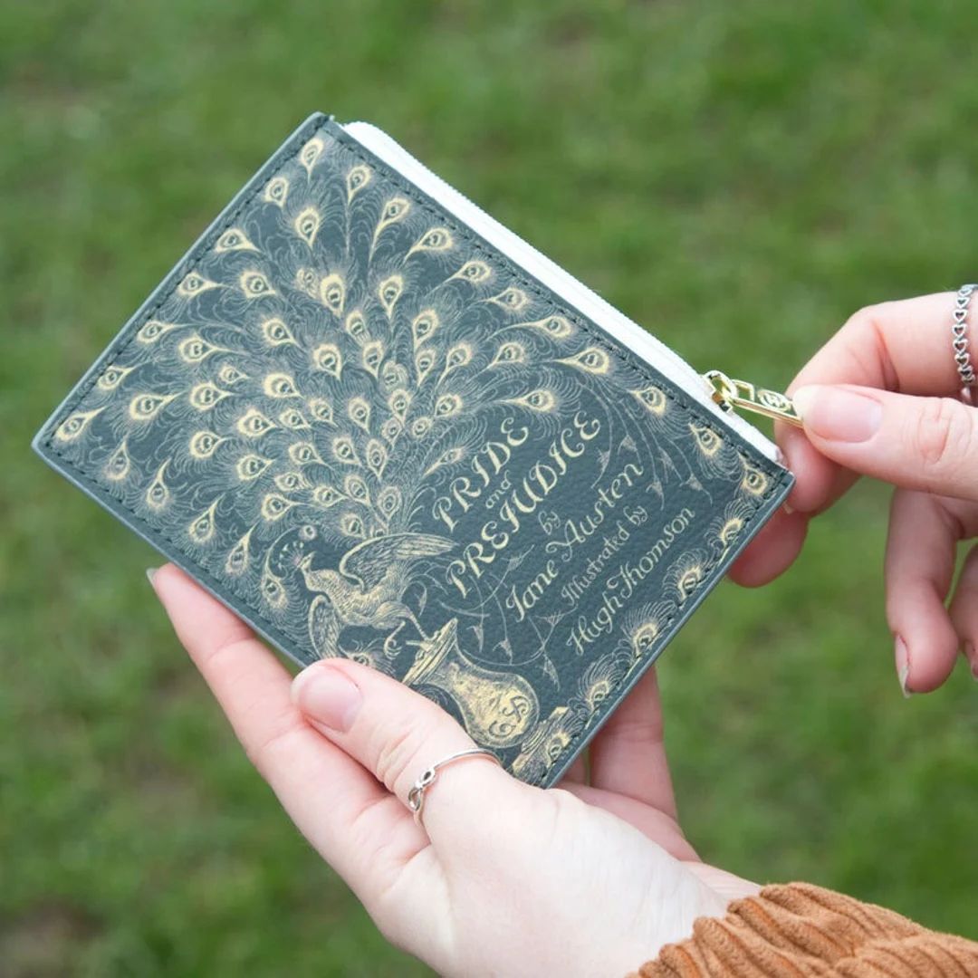 Pride and Prejudice Book Wallet, Jane Austen Book Lover Gift, Mini Card Holder, Coin Purse, Book ... | Etsy (UK)