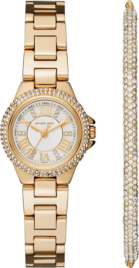 MICHAEL KORS Women's Camille Crystal Encrusted Bracelet Watch & Bracelet Set | Nordstromrack | Nordstrom Rack