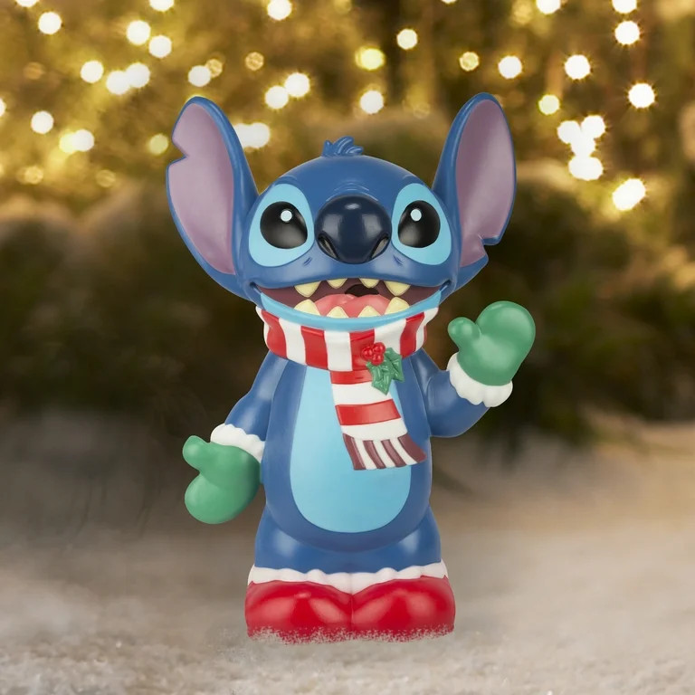 Christmas Lighted Blow Mold Outdoor Decor Stitch Disney, 22 in | Walmart (US)