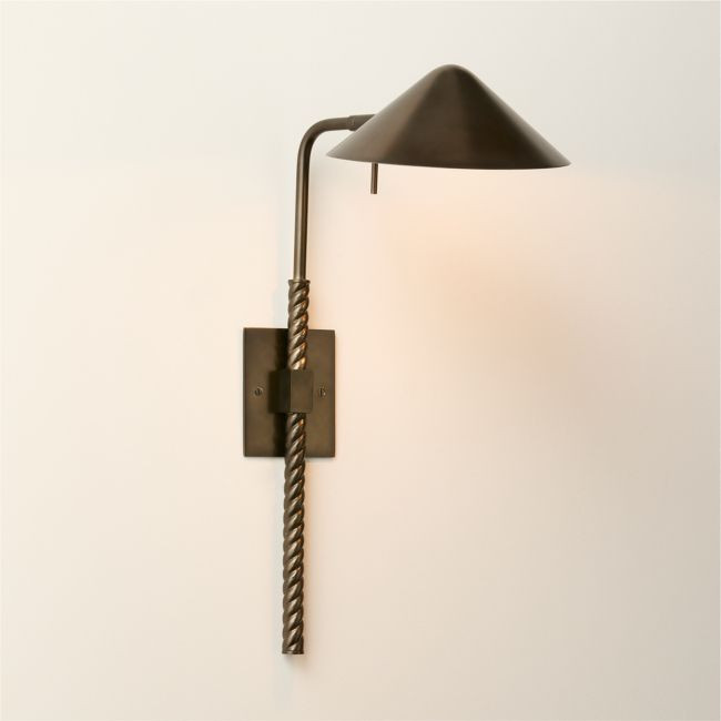 Stoke Dark Bronze Wall Sconce | CB2