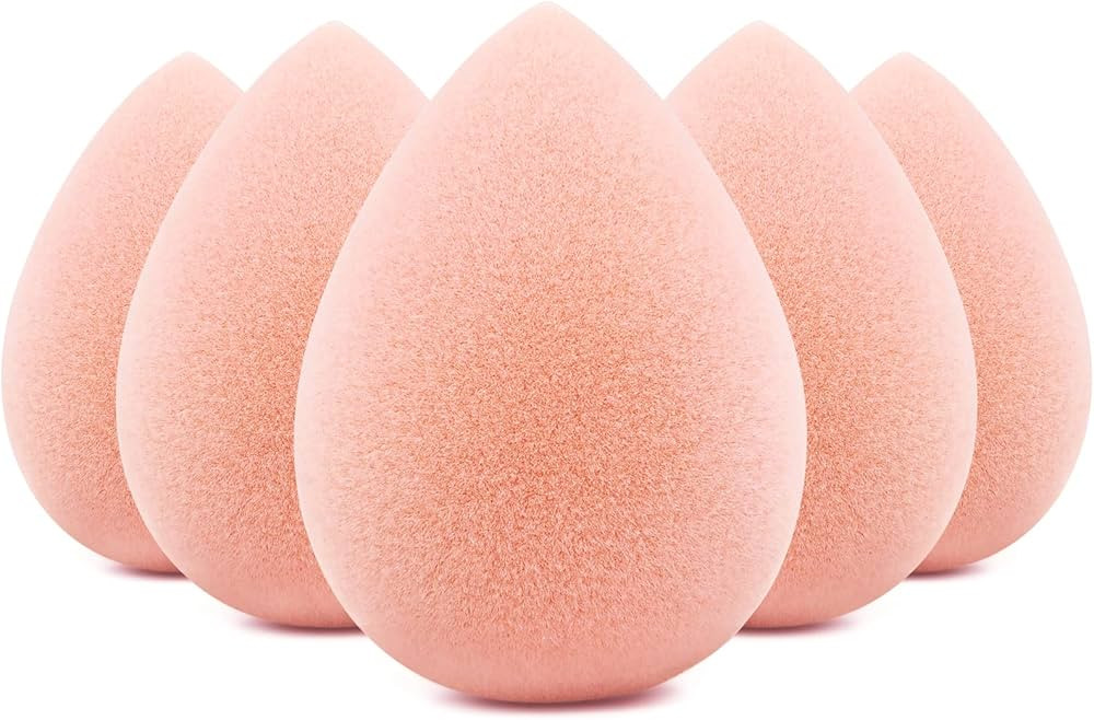 BEAKEY Makeup Sponge Set, Foundation Blending Sponge, Beauty Sponges Flawless for Liquid, Cream, ... | Amazon (US)