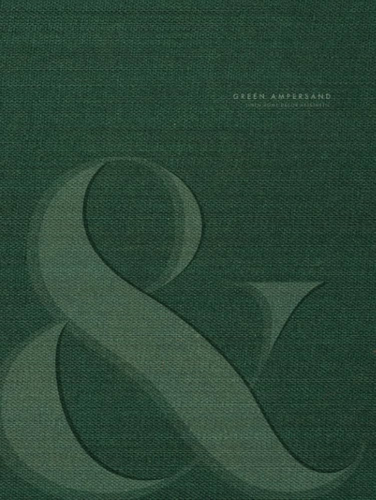 Green Ampersand - The Home Decor Accent Book for Stacking and Coffee Table Displays | Hard Cover ... | Amazon (US)