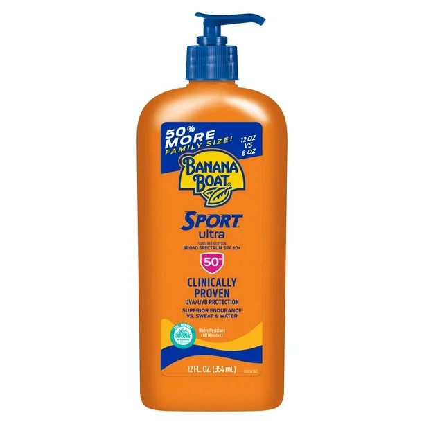 Banana Boat Ultra Sport Sunscreen Lotion SPF 50+, 12 oz | Walmart (US)