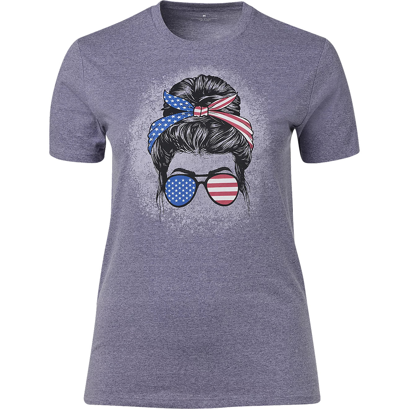 Academy Sports + Outdoors Women's Americana 25 Bun Girl T-shirt | Academy Sports + Outdoors