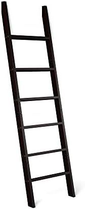RELODECOR 6-Foot Wall Leaning Blanket Ladder| Laminate Snag Free Construction (Black) | Amazon (US)