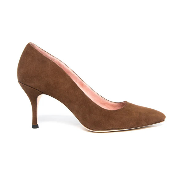 Moxie Mocha Suede Pump | ALLY Shoes