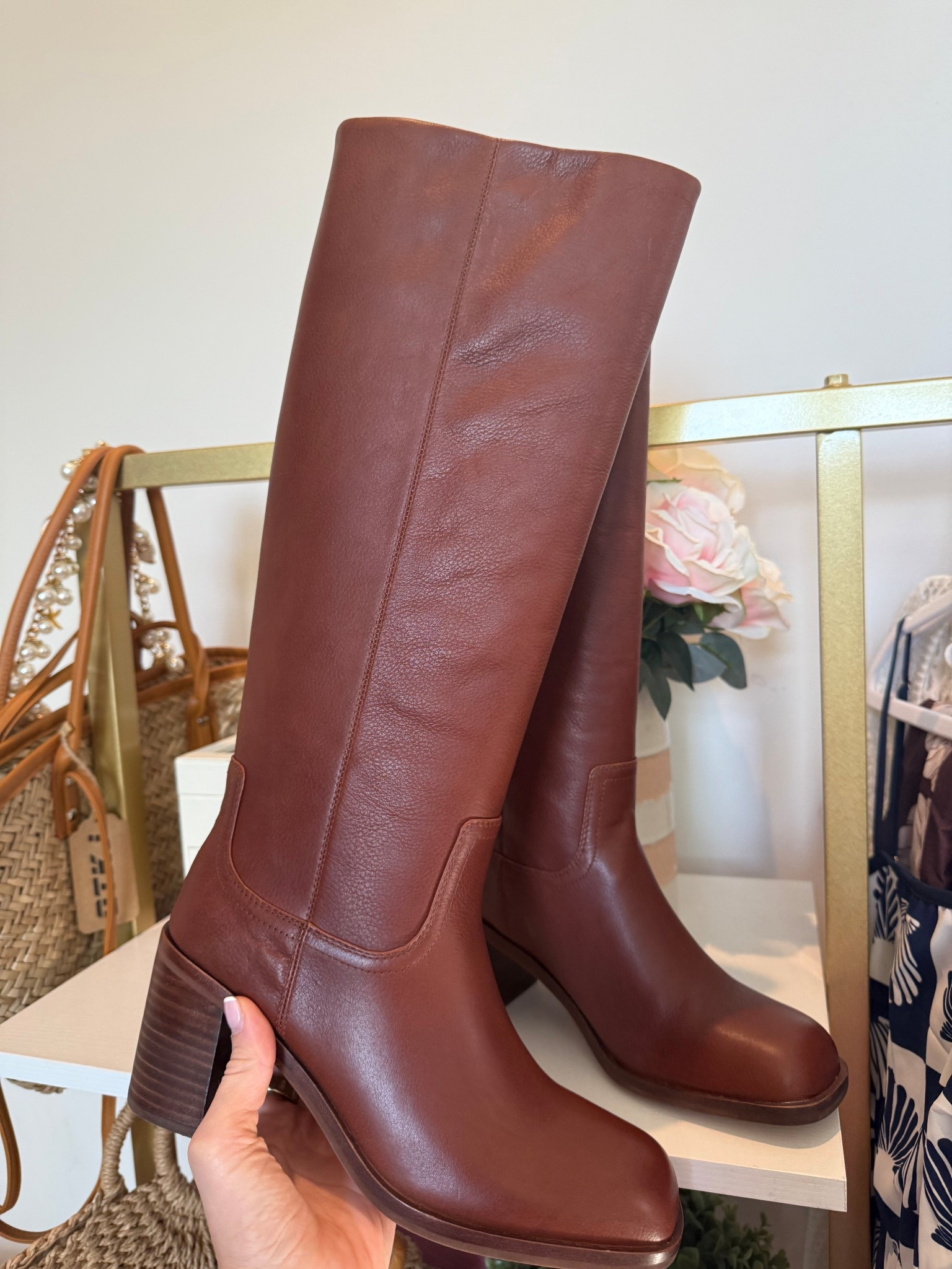 These boots are part of the Nordstrom sale! I am obsessed with the color and they are the perfect height! 
Nordstrom sale, Nordstrom , fall outfits, Steve Madden 