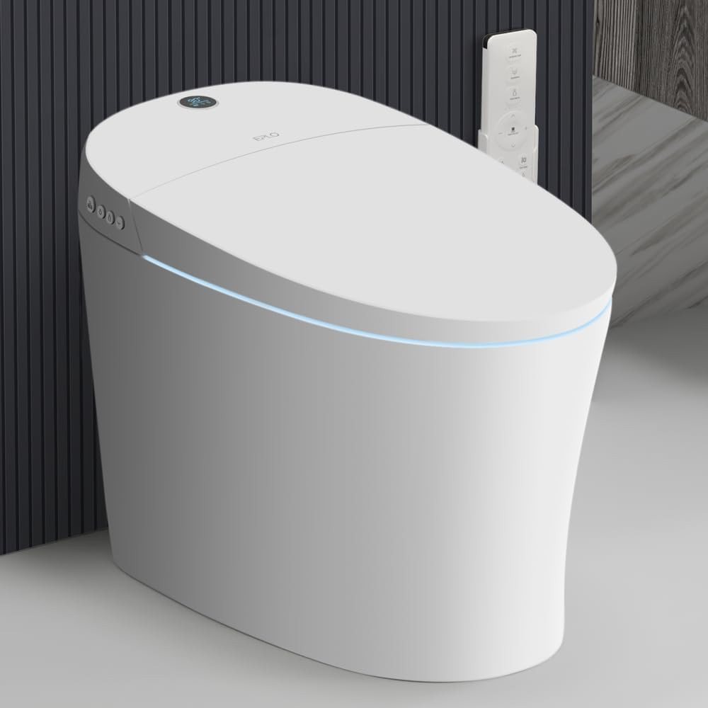 EPLO Smart Toilet,Bidet Toilet Pump-assisted,Blackout Flush,Heated Seat,Dual Auto Flush,Warm Wate... | Amazon (US)