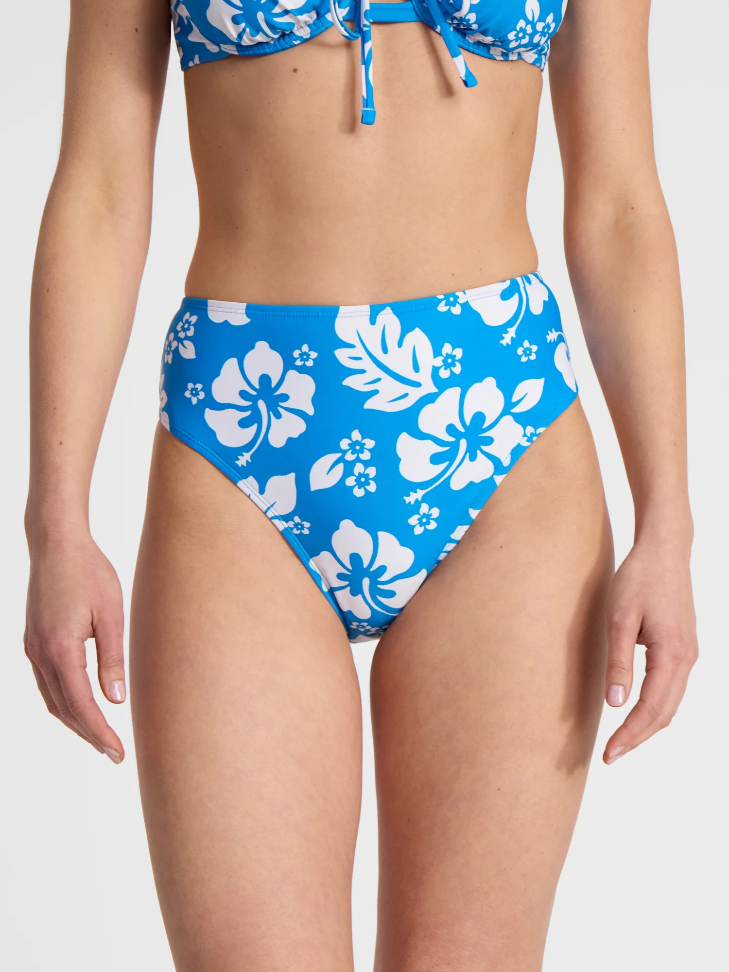 No Boundaries Hibiscus Printed Bikini Bottoms, Women\u2019s - Walmart.com | Walmart (US)