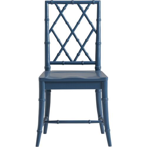 S/2 Riley Dining Chairs, Blue | One Kings Lane