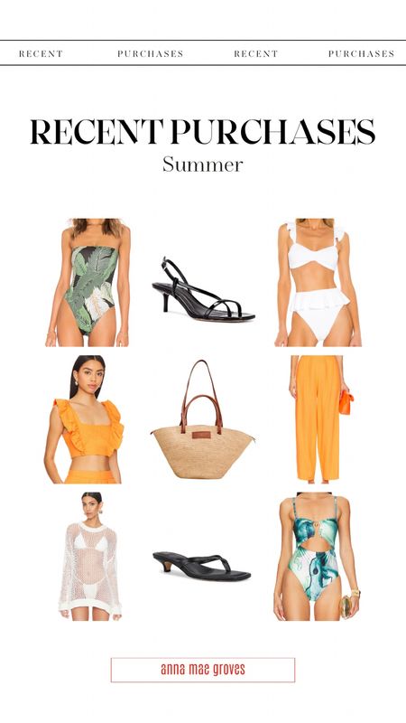 Here are some of my summer fashion picks from swimwear to accessories! I love these floral patterns, neutral cover ups, ruffle detailed swim tops, and strappy sandals. 

#LTKStyleTip #LTKSwim #LTKOver40