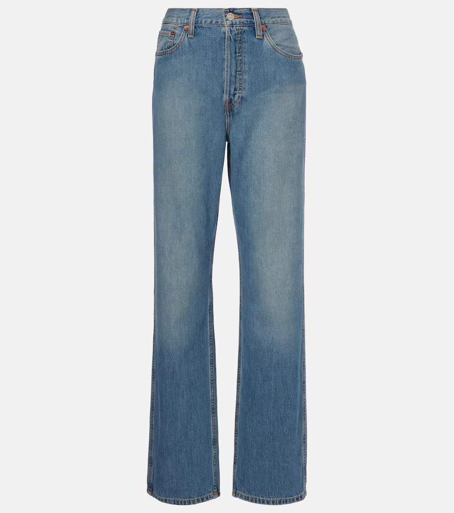 Re/Done 90s high-rise straight jeans | Mytheresa (US/CA)