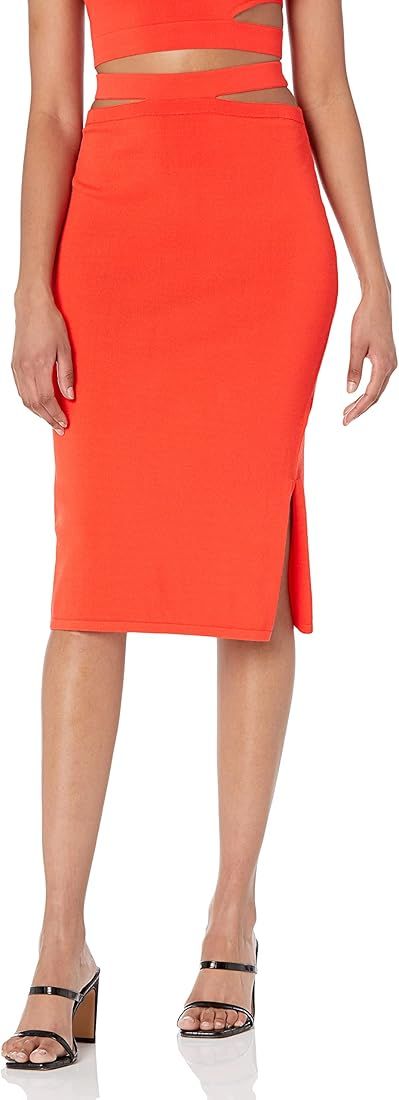 The Drop Women's Valentina Slim Cutout Pull-On Midi Sweater Skirt | Amazon (US)