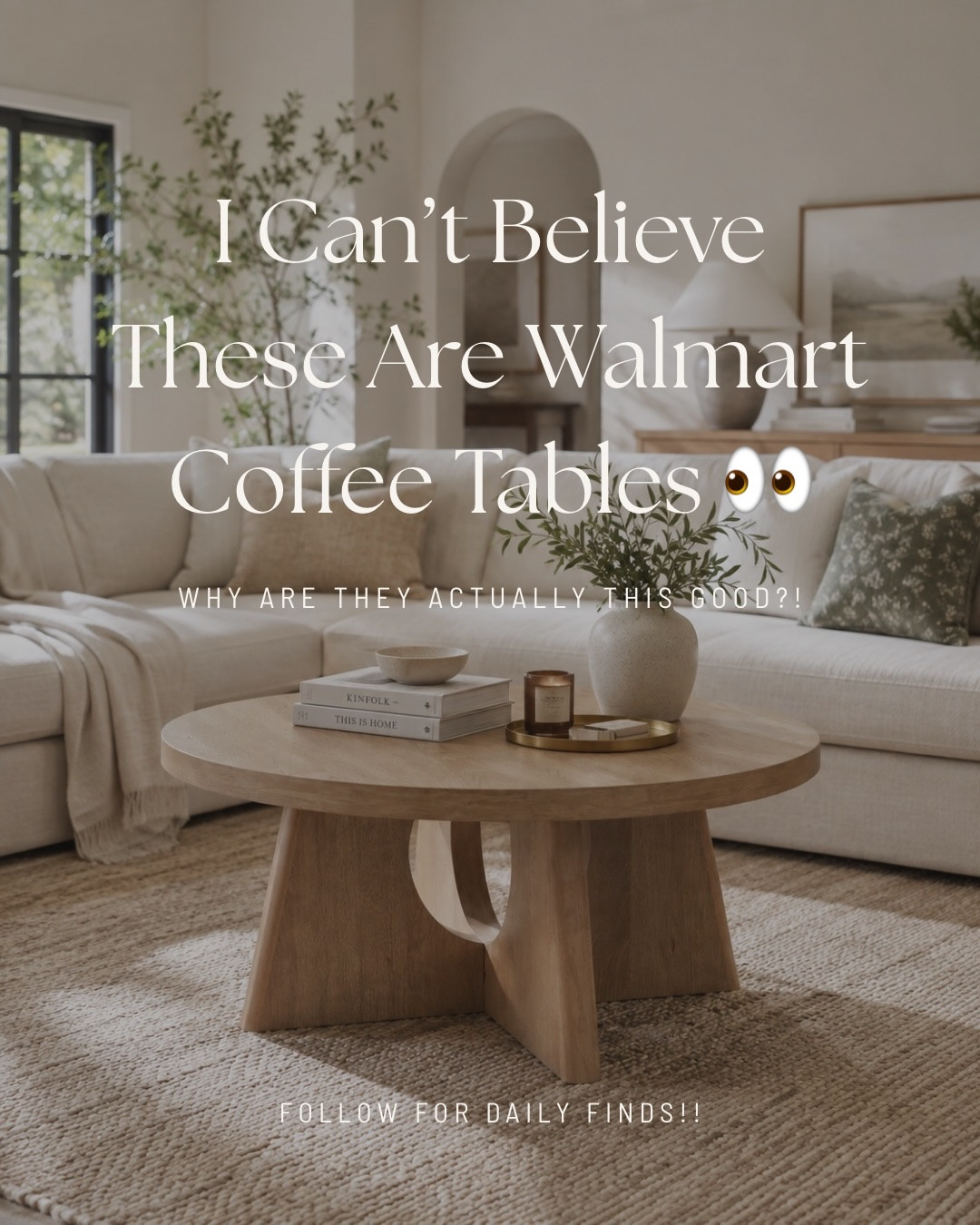 Comment TABLE and I’ll send you the links 🤎

Walmart coffee tables are seriously SO good right now. I found so many that look way more expensive than they are — and I’m pretty sure my next coffee table is coming from Walmart 👀

Everything is linked in my Walmart storefront ✨ https://walmrt.us/4rKIX6d

#WalmartFinds #WalmartHome #WalmartFurniture #WalmartCoffeeTable #CoffeeTableFinds AffordableHomeDecor HomeDecorFinds FurnitureFinds NeutralHome HomeInspo