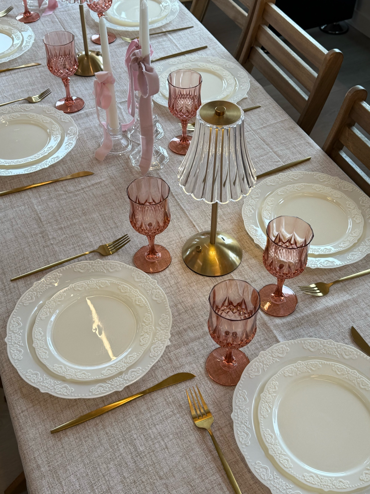 These plates, cups, linen tablecloth and ribbon are the perfect addition for any parties. 

#LTKparties #LTKhome #LTKfindsunder100