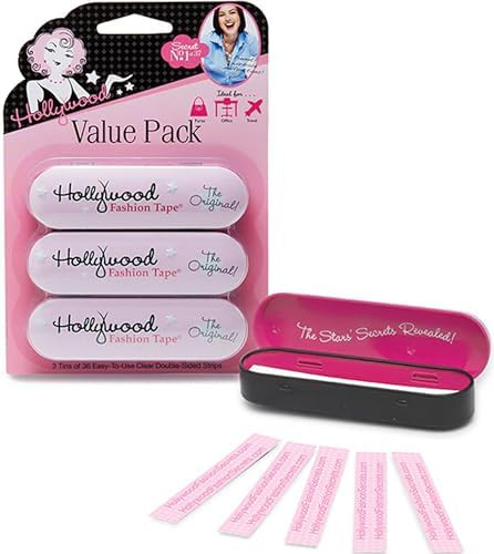 Hollywood Fashion Secrets Fashion Tape Double Sided Boob & Body Tape 108 ct | Fabric Adhesive Str... | Amazon (US)
