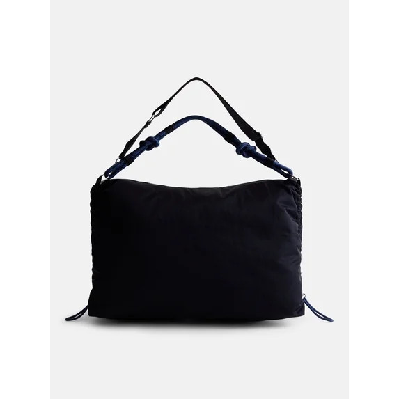 No Boundaries Womens Large Nylon Tote with Paracord Strap, Black | Walmart (US)