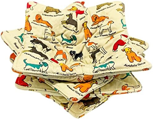 SHILA Cotton Bowl Huggers, 100% Cotton Quilted Microwave Safe Hot Bowl Holders to Keep Your Hands Co | Amazon (US)