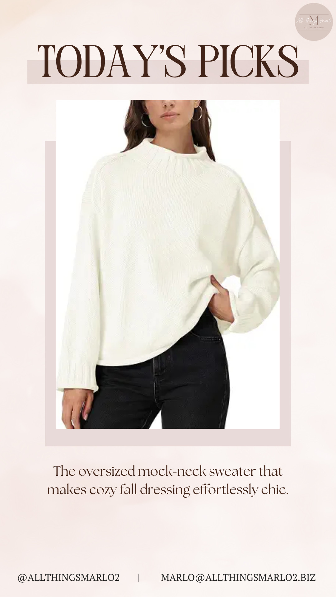 The oversized mock-neck sweater that makes cozy fall dressing effortlessly chic. 

 #LTKSeasonal #LTKWorkwear #LTKTravel