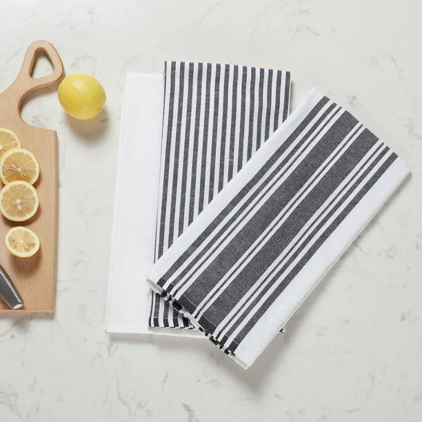Better Homes & Gardens Culinary Stripe Kitchen Towel, 3 Piece Set, Multiple Colors | Walmart (US)