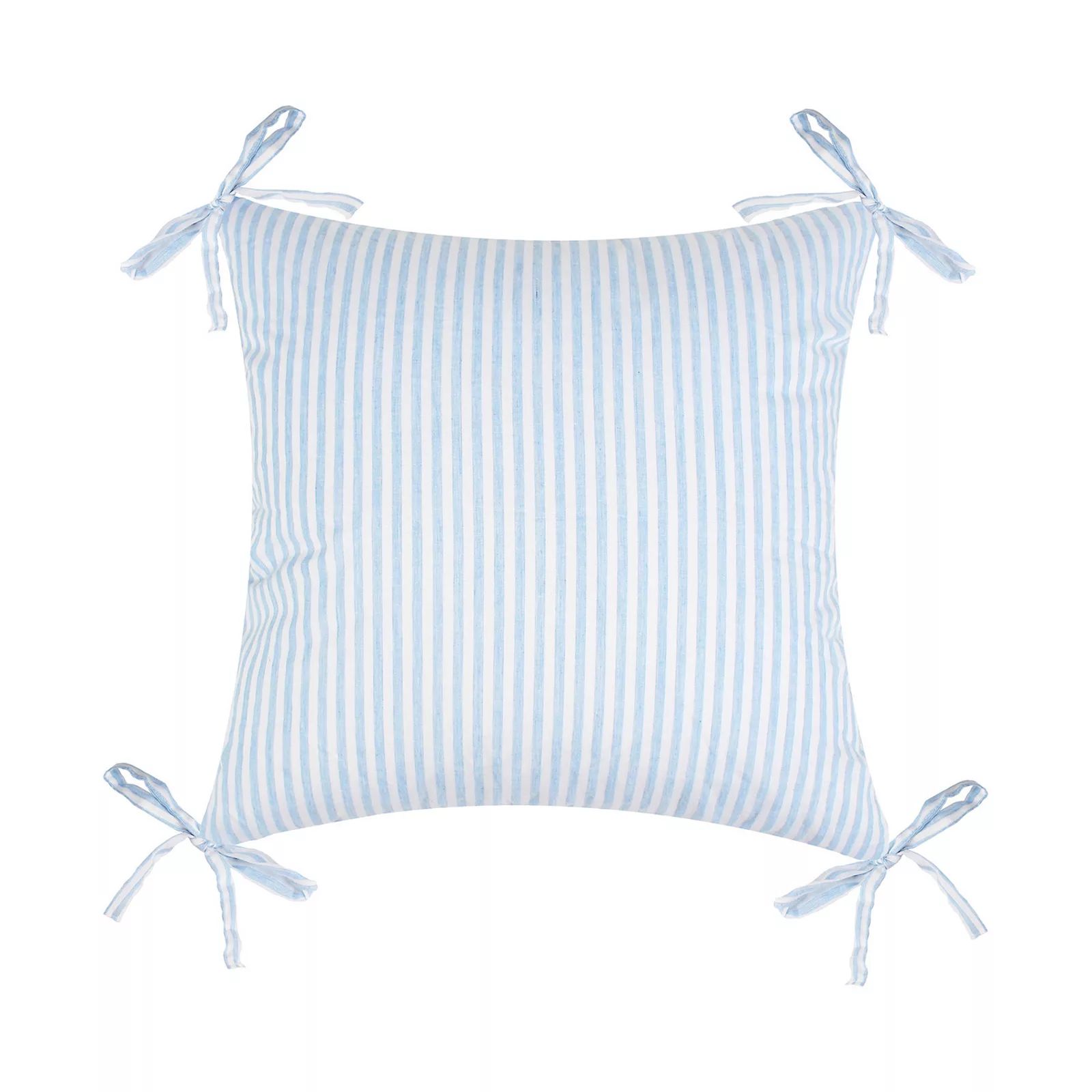 Draper James Striped Decorative Pillow with Bows, Blue, Fits All | Kohl's