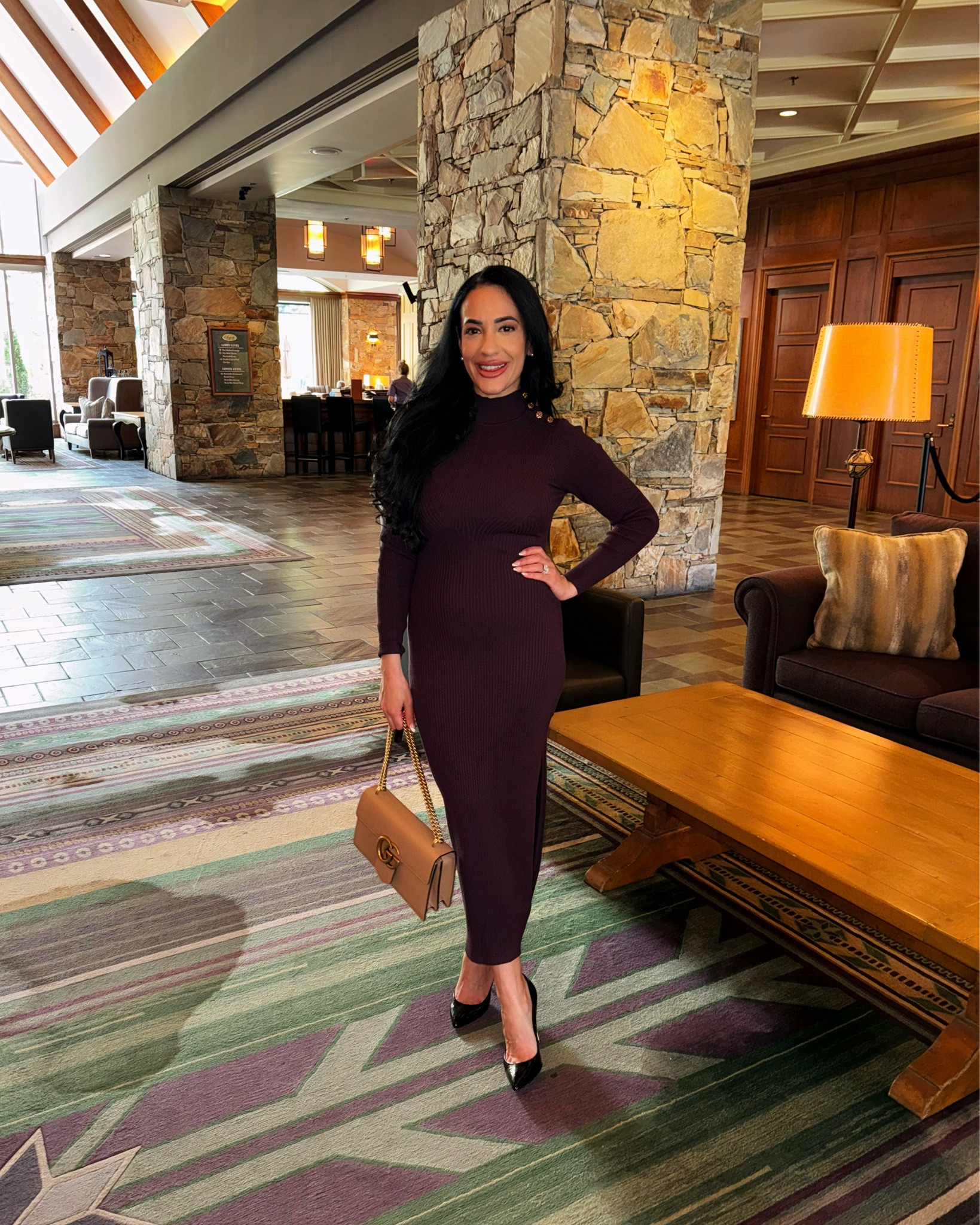 Classic business attire always makes a strong first impression 🤎

Wearing a sweater dress in the summer 😂 because we are visiting Whistler, Canada for my husband’s work trip 🍁🇨🇦 it’s in the 50s (F) in the mountains, even at the end of June! 

My YSL pumps aren’t linkable, but similar styles are linked below ⬇️ 

#LTKWorkwear #LTKStyleTip #LTKSeasonal