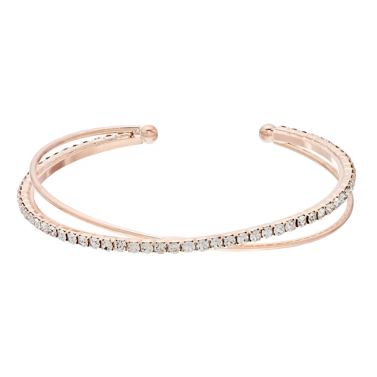 LC Lauren Conrad Pave Cuff Bracelet | Kohl's