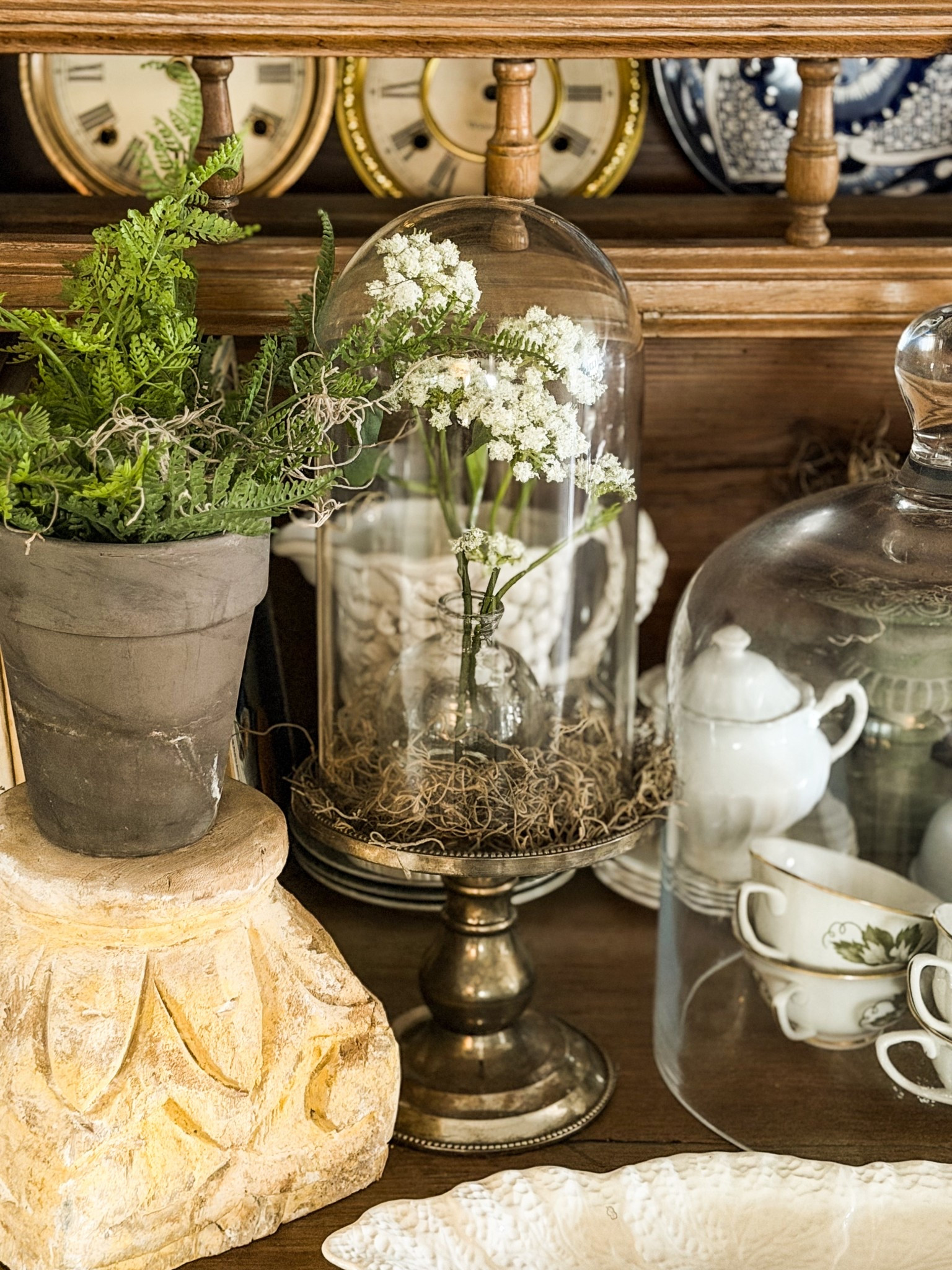 A spring European cottage inspired vignette. 

#LTKSeasonal #LTKHome