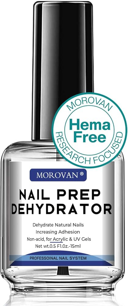 Morovan Acid Free Professional Nail Dehydrator Prep for UV Gel Polish Acrylic Nails Fast Dry Natu... | Amazon (US)
