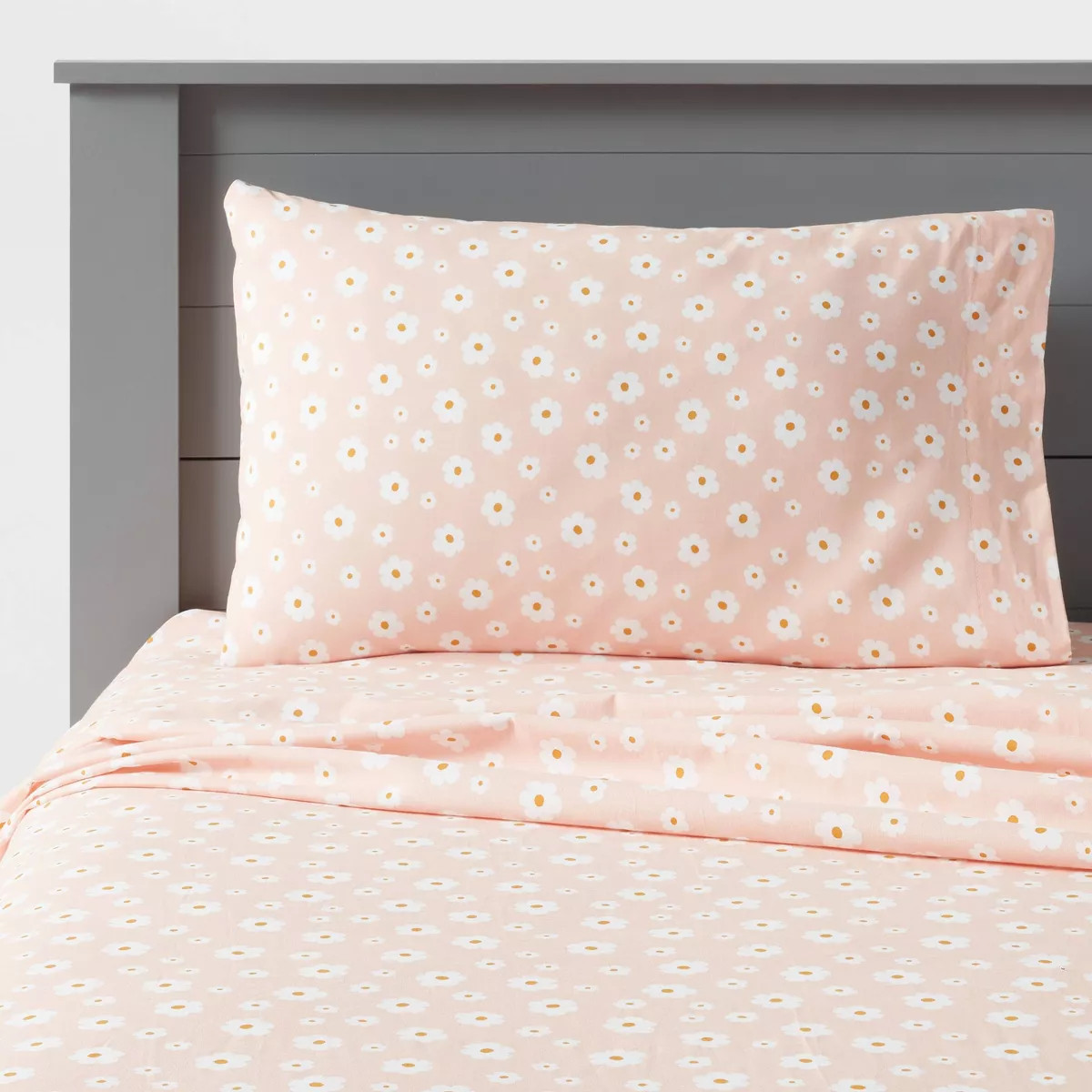 Twin Cotton Kids' Sheet Daisy - Pillowfort™ | Target