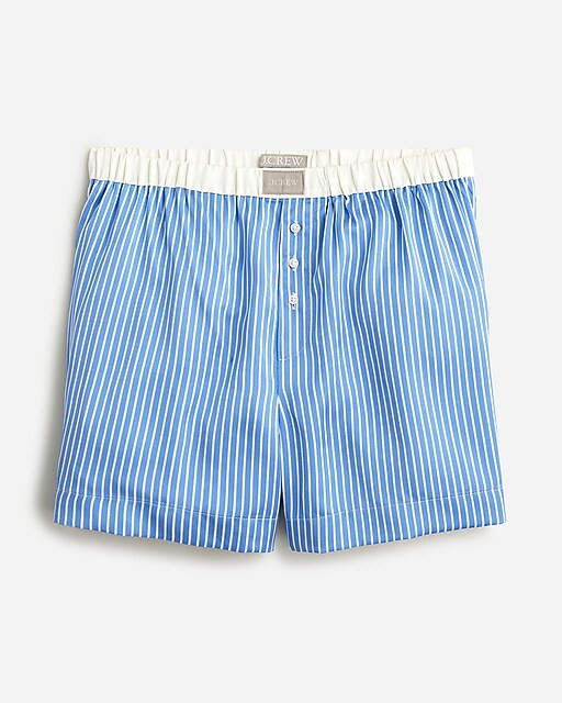 Satin boxer short in stripe | J. Crew US
